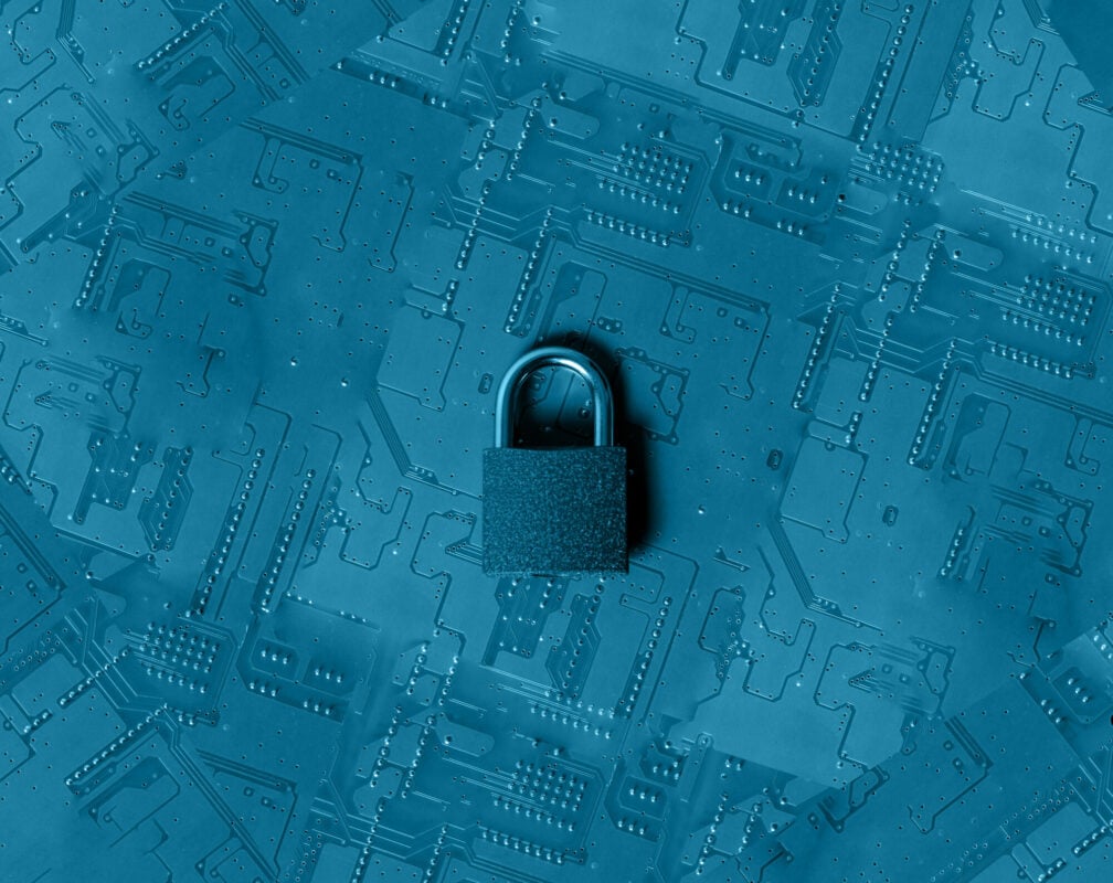 lock on circuit board